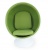 Кресло Ball chair белое с зеленой тканью фото в интернет-магазине Fabiero