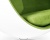 Кресло Ball chair белое с зеленой тканью фото в интернет-магазине Fabiero