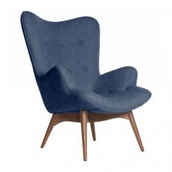 Кресло Contour синяя ткань