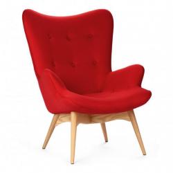Кресло Contour красная ткань