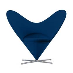 Кресло Heart синяя ткань