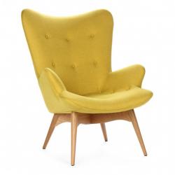 Кресло Contour желтая ткань