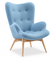 Кресло Contour голубая ткань
