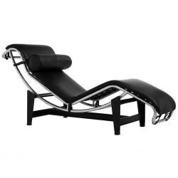 LC4 Chaise Lounge черная кожа