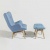Кресло Contour голубая ткань фото в интернет-магазине Fabiero