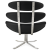 Кресло Corona черная экокожа фото в интернет-магазине Fabiero