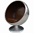 Кресло Ball Aviator коричневая кожа