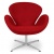Кресло Swan красная ткань фото в интернет-магазине Fabiero