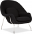 Кресло Womb черная ткань фото в интернет-магазине Fabiero