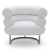 Кресло Bibendum белая кожа фото в интернет-магазине Fabiero