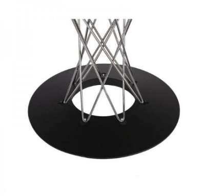 Стол обеденный Noguchi CYCLONE светлый мрамор 80 см фото в интернет-магазине Fabiero