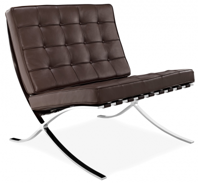 Кресло Barcelona коричневая экокожа фото в интернет-магазине Fabiero