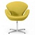 Кресло Swan желтая ткань