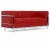 Диван Le Corbusier LC2 трехместный красная кожа фото в интернет-магазине Fabiero