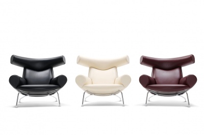 Кресло Ox Lounge белая кожа фото в интернет-магазине Fabiero