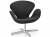 Кресло Swan черная ткань фото в интернет-магазине Fabiero