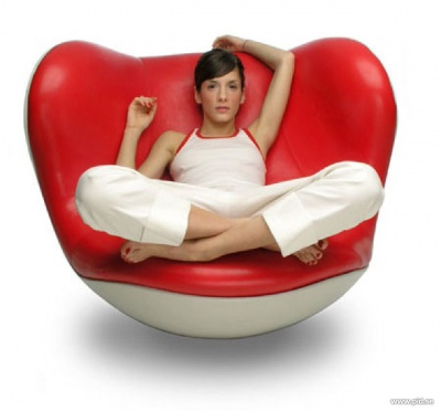 Кресло Placentero красная экокожа фото в интернет-магазине Fabiero