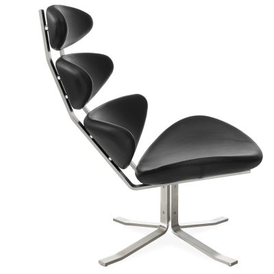 Кресло Corona черная кожа фото в интернет-магазине Fabiero