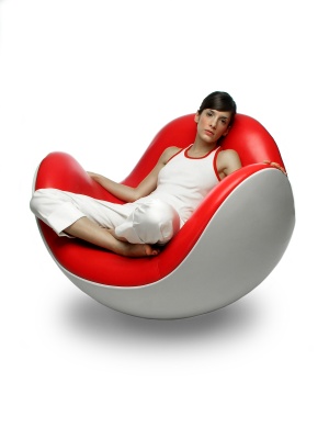 Кресло Placentero красная кожа фото в интернет-магазине Fabiero