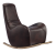 Кресло-качалка Baltimore коричневая кожа фото в интернет-магазине Fabiero
