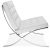 Кресло Barcelona белая кожа фото в интернет-магазине Fabiero
