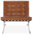 Кресло Barcelona светло-коричневая кожа фото в интернет-магазине Fabiero