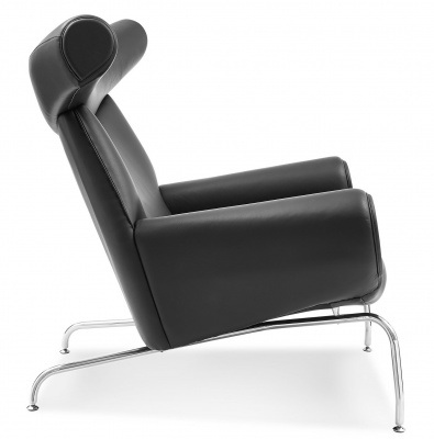 Кресло Ox Lounge коричневая кожа фото в интернет-магазине Fabiero