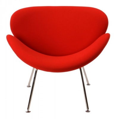 Кресло Slice красная ткань фото в интернет-магазине Fabiero