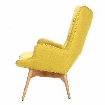 Кресло Contour желтая ткань фото в интернет-магазине Fabiero