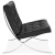 Кресло Barcelona черная кожа фото в интернет-магазине Fabiero