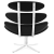 Кресло Corona черная ткань фото в интернет-магазине Fabiero