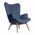 Кресло Contour синяя ткань фото в интернет-магазине Fabiero