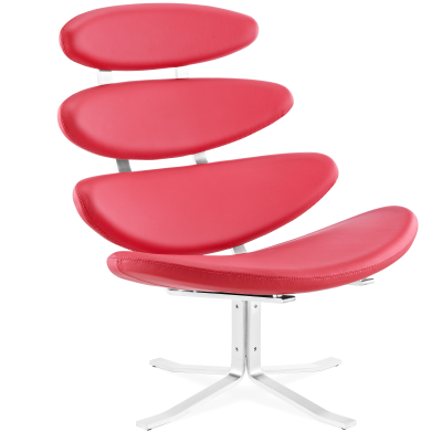 Кресло Corona красная кожа фото в интернет-магазине Fabiero