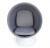 Кресло Ball chair белое с серой тканью фото в интернет-магазине Fabiero