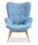 Кресло Contour голубая ткань фото в интернет-магазине Fabiero