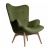 Кресло Contour зеленая ткань фото в интернет-магазине Fabiero