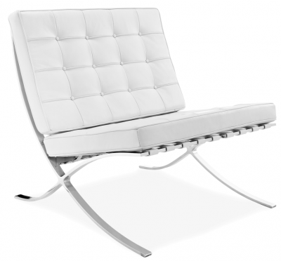 Кресло Barcelona белая экокожа фото в интернет-магазине Fabiero