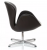 Кресло Swan черная кожа фото в интернет-магазине Fabiero