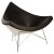 Кресло Coconut черная экокожа фото в интернет-магазине Fabiero