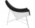 Кресло Coconut черная кожа фото в интернет-магазине Fabiero