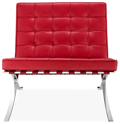Кресло Barcelona красная кожа фото в интернет-магазине Fabiero