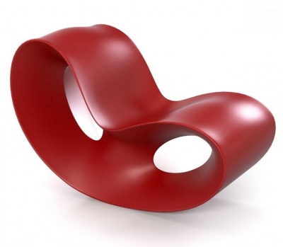 Кресло-качалка Voido красное фото в интернет-магазине Fabiero