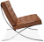 Кресло Barcelona светло-коричневая кожа фото в интернет-магазине Fabiero