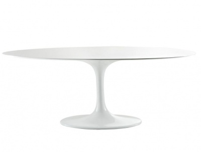 Стол обеденный Tulip белый стекловолокно 200x120 см фото в интернет-магазине Fabiero