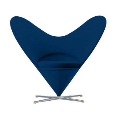 Кресло Heart синяя ткань фото в интернет-магазине Fabiero