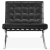 Кресло Barcelona черная экокожа фото в интернет-магазине Fabiero