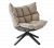 Кресло Husk черное с бежевой подушкой фото в интернет-магазине Fabiero