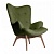 Кресло Contour зеленая ткань