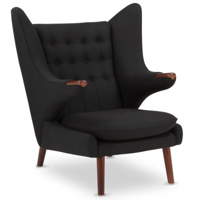 Кресло Papa Bear черная ткань фото в интернет-магазине Fabiero