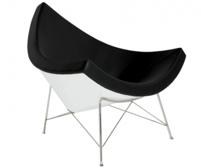 Кресло Coconut черная кожа фото в интернет-магазине Fabiero